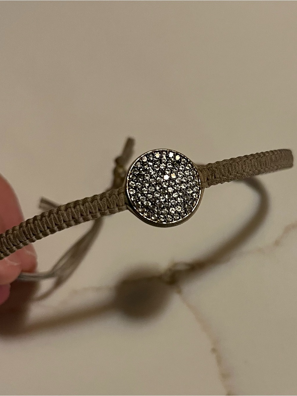 Tai grey and gold crystal bracelet